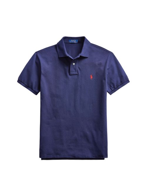 polo uomo slim cotone piqué newport navy POLO RALPH LAUREN | 710795080007